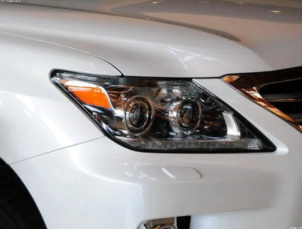 Для Lexus LX570 2012 2013 передние фары прозрачные абажуры лампы оболочки маски фары крышка объектива фары