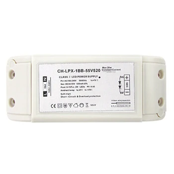 

LEDLUX CC5255 power supply Led Driver CC 520mA 30-55VDC (9-15)X2W transformer constant current