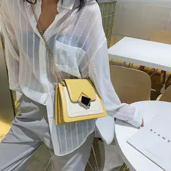 Женская Новинка 2019 года; летняя простая женская сумка на замке в иностранном стиле; сумка-мессенджер