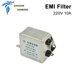Мощность фильтр EMI Хонгда однофазный Мощность фильтр AC 250 V 10A 50/60 HZ