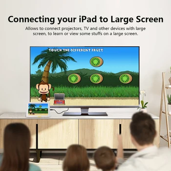 

Docooler 1.8m Type-C to HD Adapter Cable Converter Wire Cord Plug & Play For iPad Macbook Projecter Online Conference Gaming