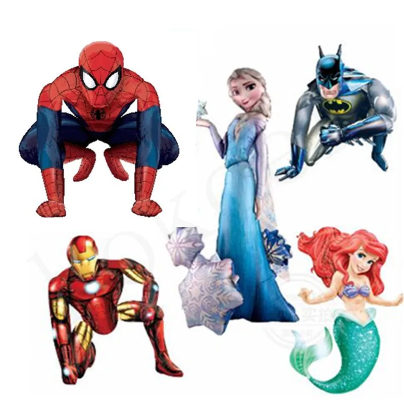 

2019 Giant Spiderman iron Man Batman Foil Helium Balloons Avengers Hero hero Birthday Party Decor Supplies Children's Gifts Toys