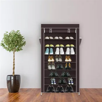 

Shoe Rack Shelf Storage Closet Shoe Rack Multi-layer Simple Shoe Cabinet 10/7-tier Non-woven Shoe Cabinet with Zipper