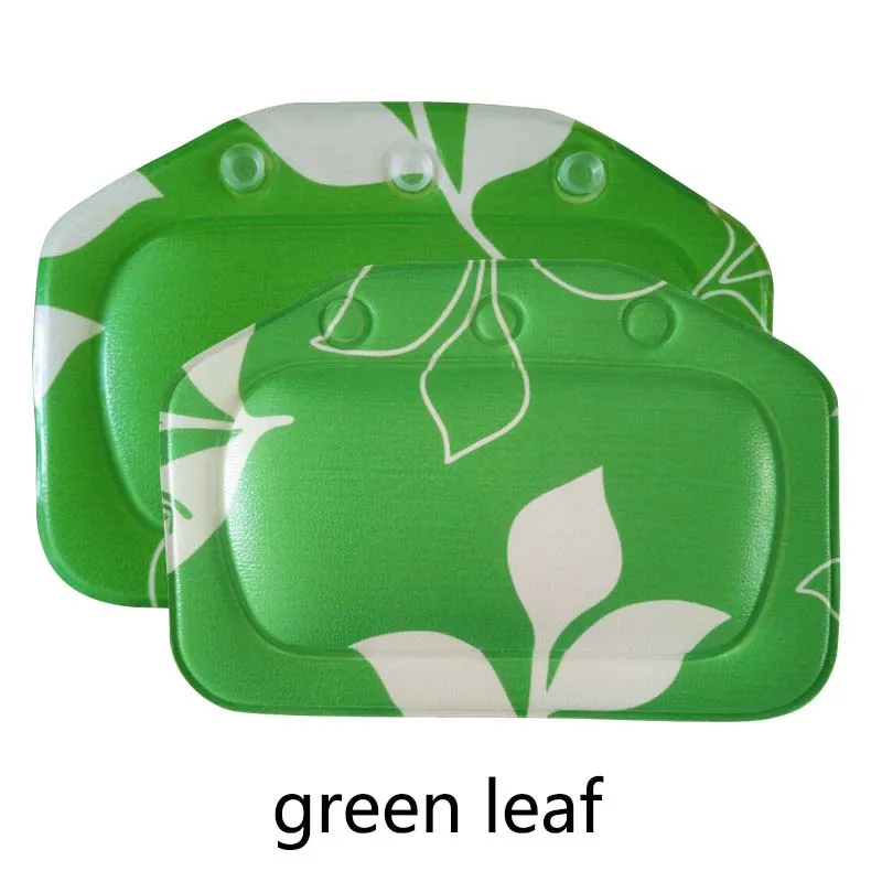 green leaf ПВХ пена аксессуары для ванной комнаты спа подушки для ванны подушка для ванны 1 шт. Водонепроницаемая губчатая подушка для головы Ванна подголовник Ванна Подушка - Цвет: green leaf