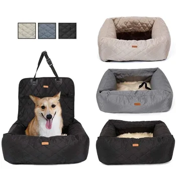 

2 In 1 Pet Dog Carrier Folding Car Seat Pad Safe Carry House Puppy Bag Car Travel Accessories Waterproof Dog Seat Bag Basket