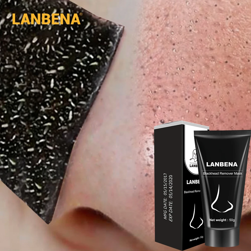 Средство для удаления черных точек LANBENA черная маска носа уход за лицом грязью