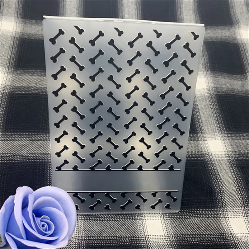 EmbossingplasticfoldingmakingDogeatingbonegreetingcard