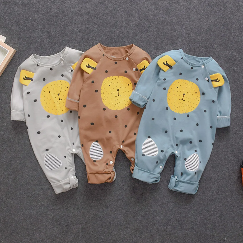 

Yangmaile Autumn New Fashion Infant Baby Boys&Girls Cute Long Sleeve Cartoon Bear Romper Jumpsuit Clothes Wholesale Free Ship Z4