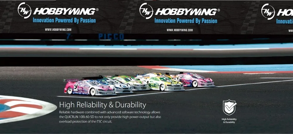 Hobbywing QuicRun 10BL60 60A сенсорные ESC 10,5 T 3650SD 3500KV сенсорный двигатель настройки карты для 1/10 1/12 drift F1 Багги Touring