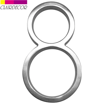 

5 in Satin Nicke Modern House Number Hotel Home Door Number Outdoor Address Plaque Zinc Alloy Number for House Address Sign #8
