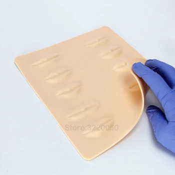 

Silicone Lip Cosmetic Tattoo Microblading Practice Skin Pad Permanent Makeup PMU Fake Eyebrow Tattoo Practice Skin For Academy