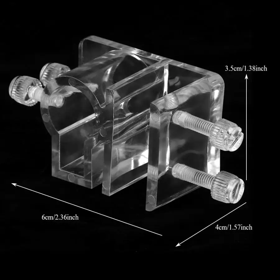2 шт. акриловый прозрачный аквариум для аквариума шланг воды фиксирующий Зажим
