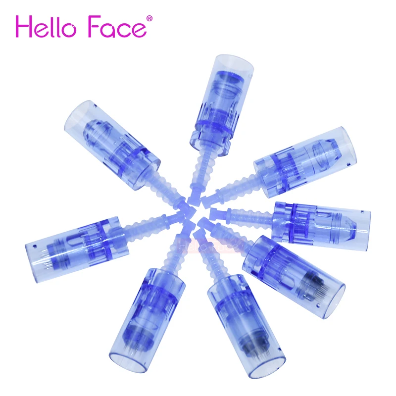 50pcs Dr. pen Ultima A6 Microneedling Cartridges Disposable Derma Pen Needles Replacement Nano Bayonet MTC Needles Tattoo Tips
