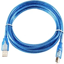 Kabel drukarki USB niebieski 1 5 3 5 10 miernik USB przewód drukarki USB 2 0 typ A męski na B męski kabel skanera kabel High Speed tanie tanio ZJMZYM Standardowy NONE Inteligentne urządzenia CN (pochodzenie) USB Printer Cable LH0854