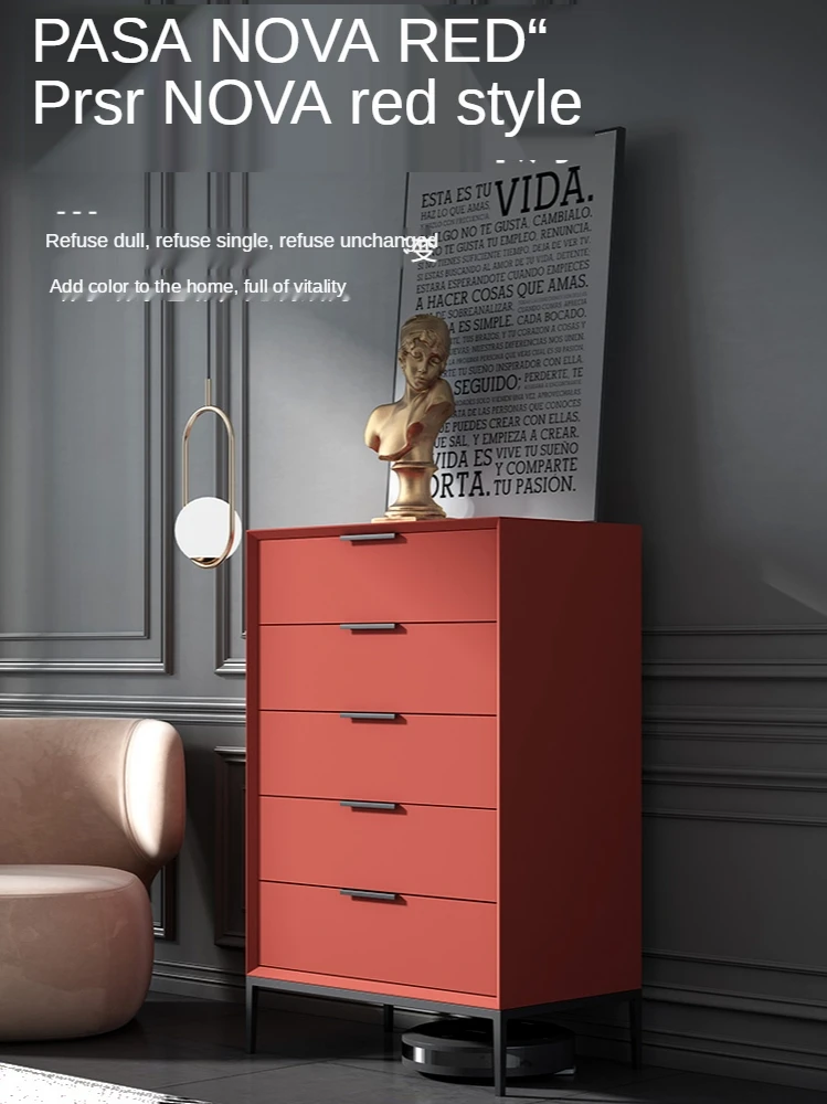 

Nordic bedroom bed-tail cabinet