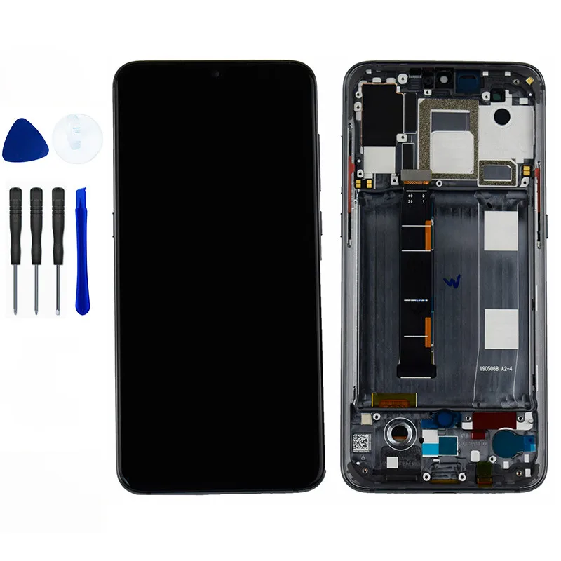 

Perfect quality AMOLED 6.39'' For Xiaomi Mi 9 LCD Touch Screen Digitizer Display Assembly With Frame + Tools