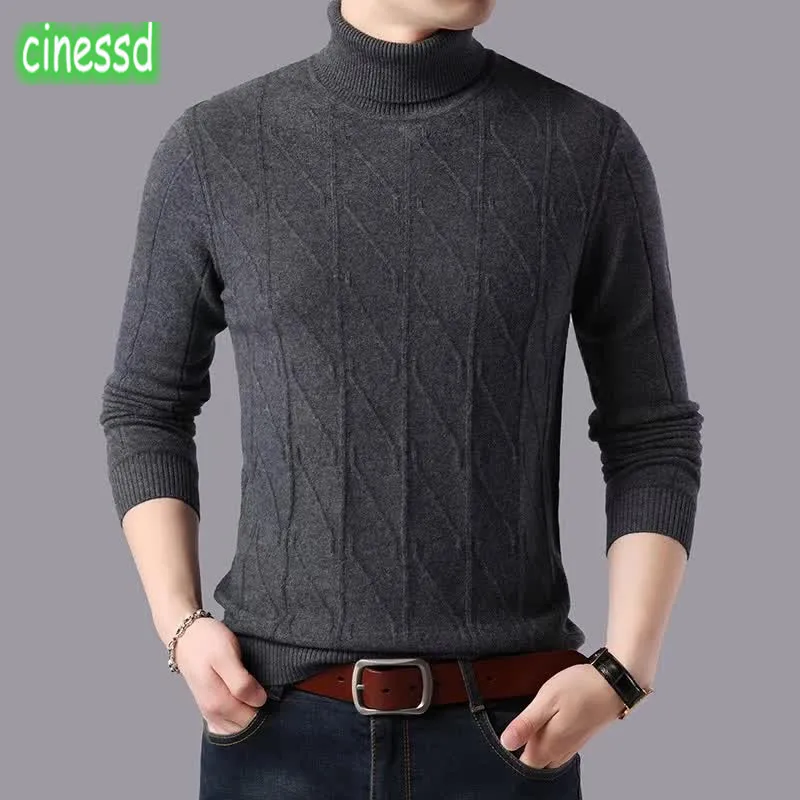 Cinessd высококачественный Аутентичный овечий шерстяной свитер, толстый мужской кардиган, высококачественная одежда, теплая рубашка, мужская одежда - Цвет: style3