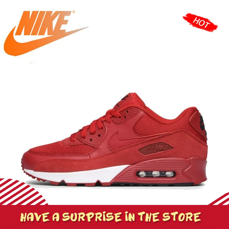 Pаспродажа NIKE AIR MAX 90, оригинальный и аутентичный с Для мужчин важно кроссовки Спорт на открытом воздухе удобные прочный дышащий 537384