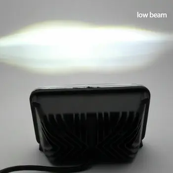 

Waterproof LED Work Light Aluminum alloy Replacement Rectangular High/Low beam With Angel Eyes