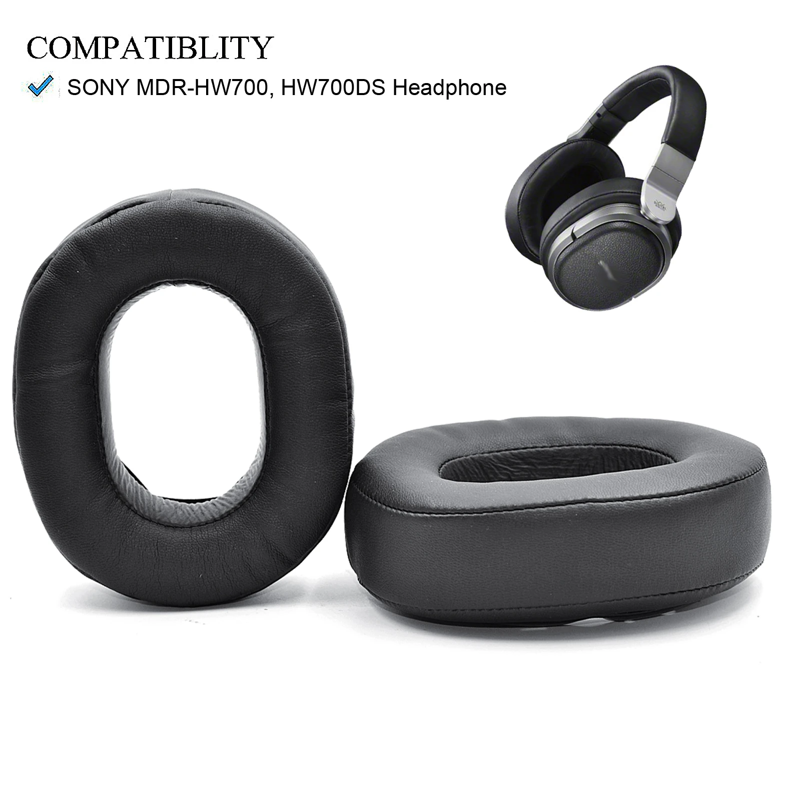 BGWORLD Replacement MDR-HW700 HW700DS Ear pads Cushion for Sony MDR-HW700  MDR-HW700DS Wireless Headphones