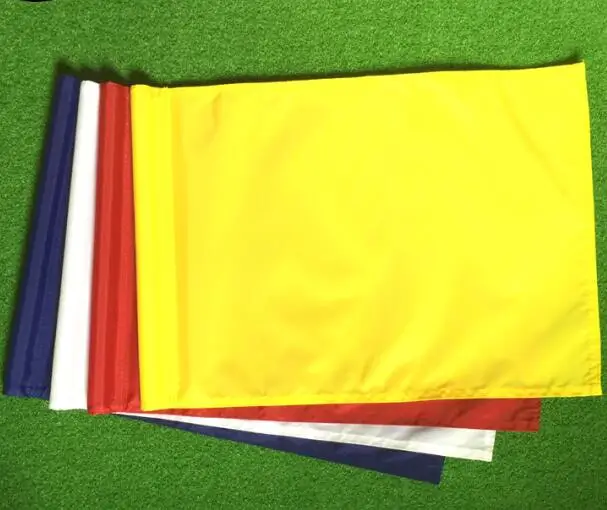 10 шт./упак. наивысшего качества много цветов нейлон флажки для гольфа Гольф Водонепроницаемый - Color: mixture