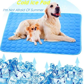 

Summer Dog Cooling Mat For All Pets Small to Large Dogs Bed Breathable Cat Ice Pad Cooler Sofa Mats Sleeping Cushion