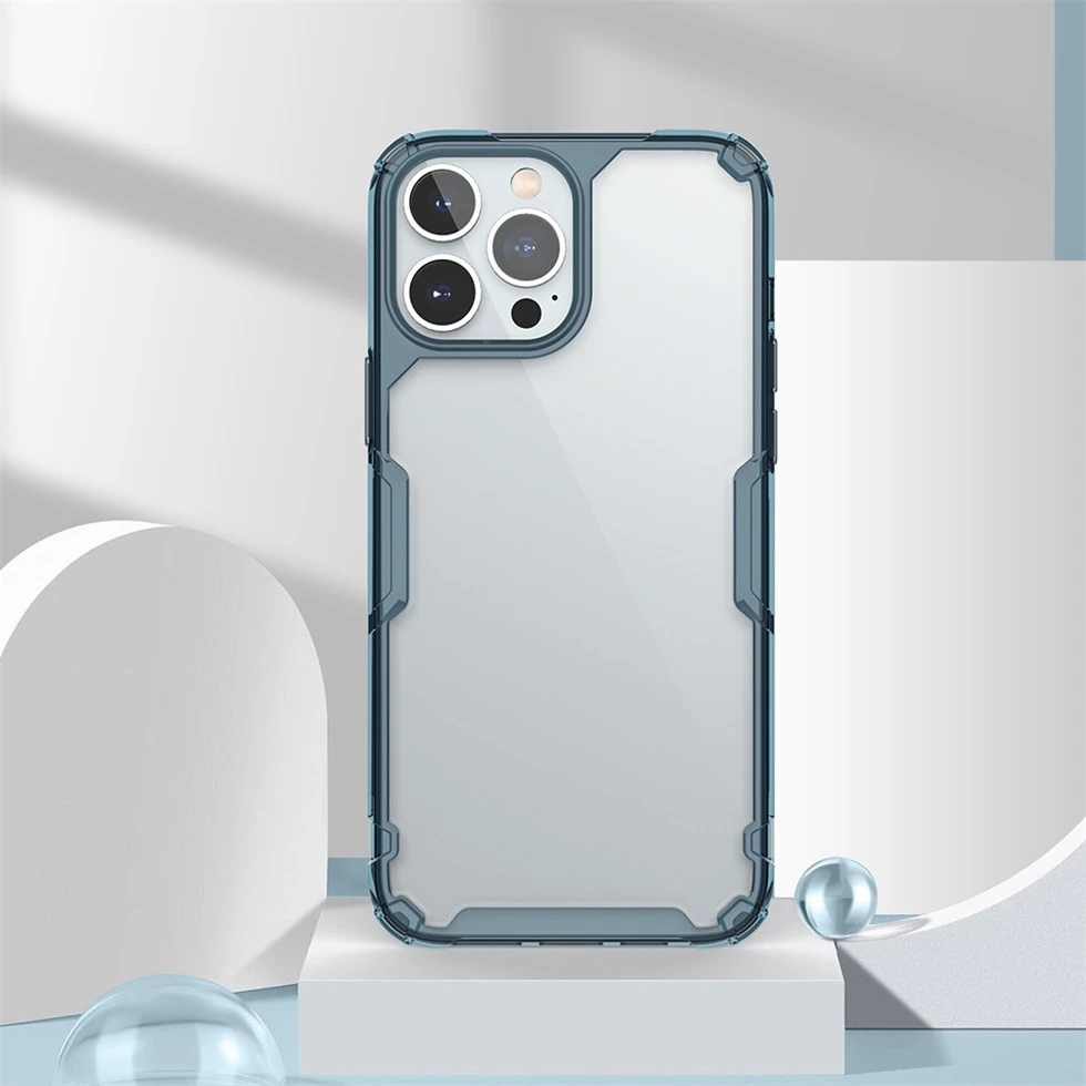 For Iphone 13 Pro 13 Pro Max Case Nillkin Nature Pro Transparent Clear Tpu Pc Protection Back Cover For Iphone13 Phone Housing Mobile Phone Cases Covers Aliexpress