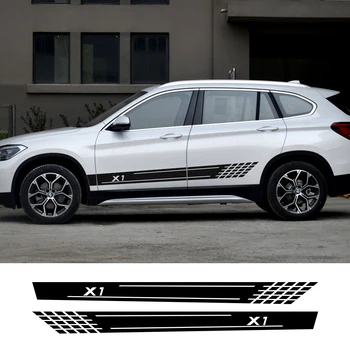 

2pcs Car Stickers Stylish For BMW X1 E84 F48 Decoration Auto Side Stripe Vinyl Film Decals Reflective Styling Car Accessories