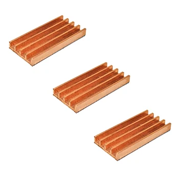 

3pcs Pure Copper Mini Ultra thin heat Sink Memory RAM Cooling For VGA DDR MOS GPU IC Chipset Radiator Cooler Heatsink 19x9x2mm