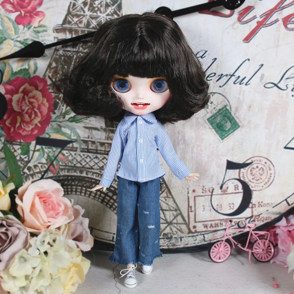 Blyth кукла Полосатая юбка подходит для Блит ледяной Azone joint body factory 1/6 кукла