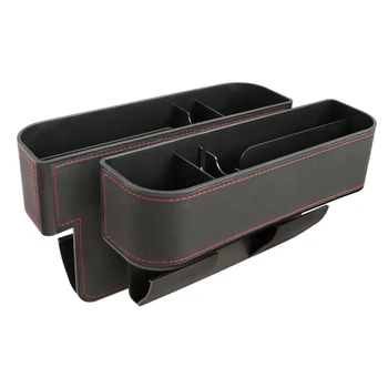 

Car Seat Seam Storage Box, Multi-Functional Slot Storage Box, Car Storage Box, Water Cup Holder, Car Built-in Box,2PCS