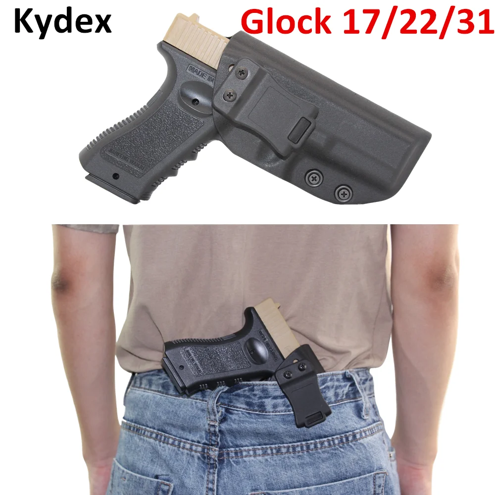 

IWB Kydex кобура для Glock 17 22 31 скрытый пистолет Airsolf внутри пояса чехол для пистолета кобура охотничий аксессуар