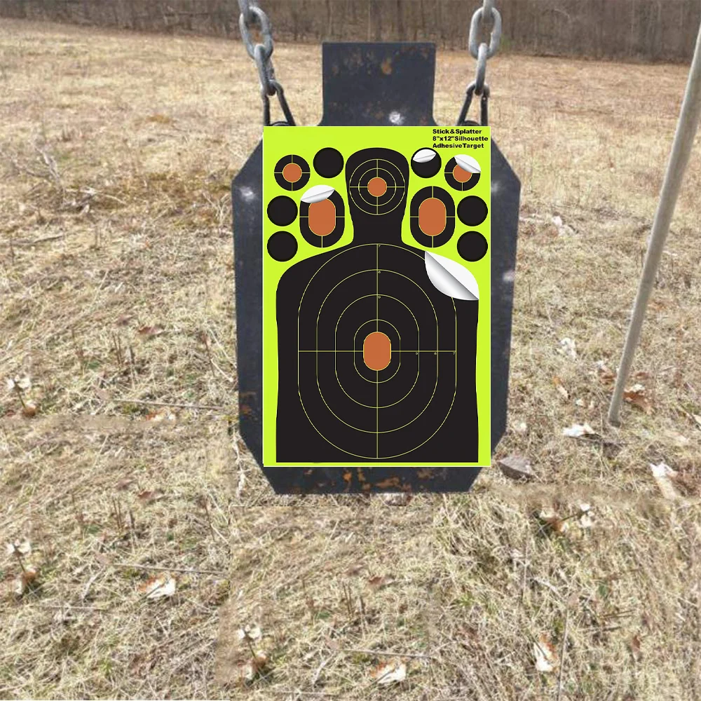 10pcs 8 Inch Stick & Splatter Self Adhesive Targets For Outdoor Training