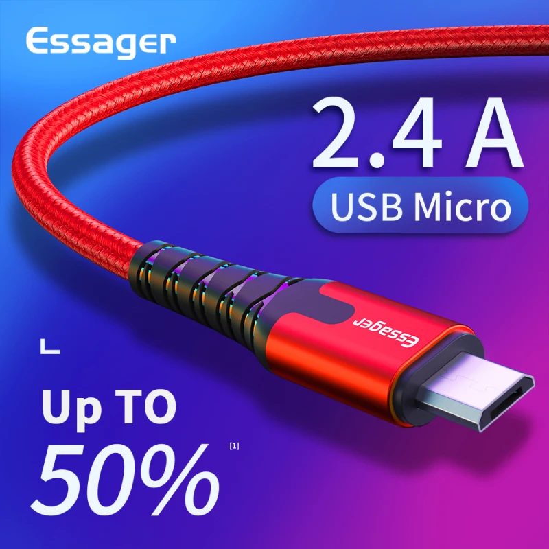 

Essager LED USB Type C Cable Fast Charge Wire Cord USBC Cable for Xiaomi K20 Samsung Oneplus 7 Pro Mobile Phone Micro Usb Cable