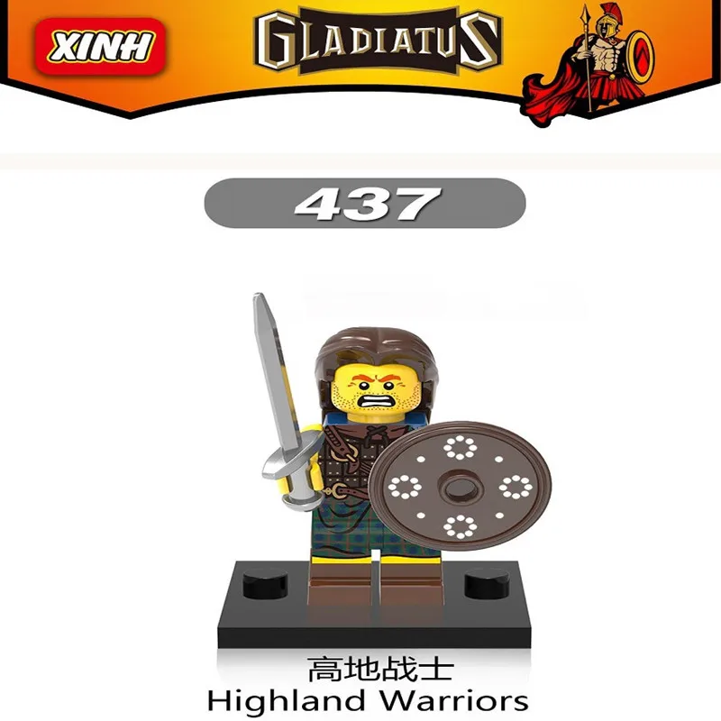 Roman Soldier Series Commander Elf Hunter Model Assembling Bricks Building Blocks Kit DIY Education Christmas Gift
