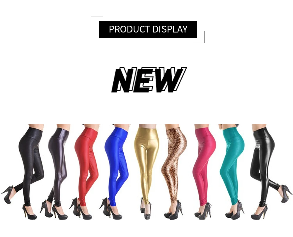 leggings Qickitout Womens PU Leather Pants High Elastic Waist Leggings Not Crack Slim Leather Leggings Fleece Trousers 11 styles adidas leggings