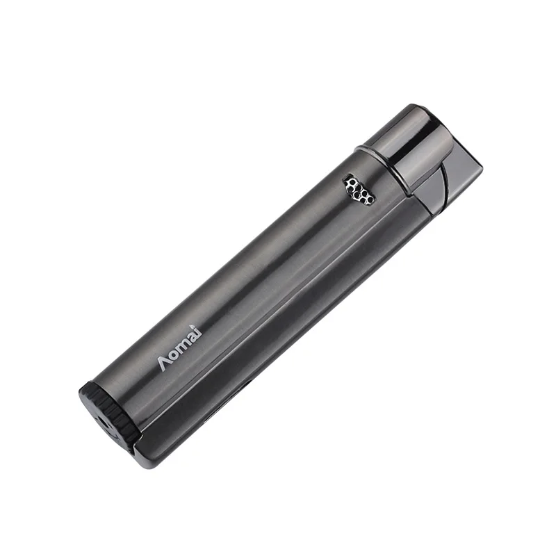 

Metal Long Stripe Jet Torch Lighter Turbo Butane Gas 1300 C Windproof Lighter Straight Fire Welding Cigar Cigarettes Lighters