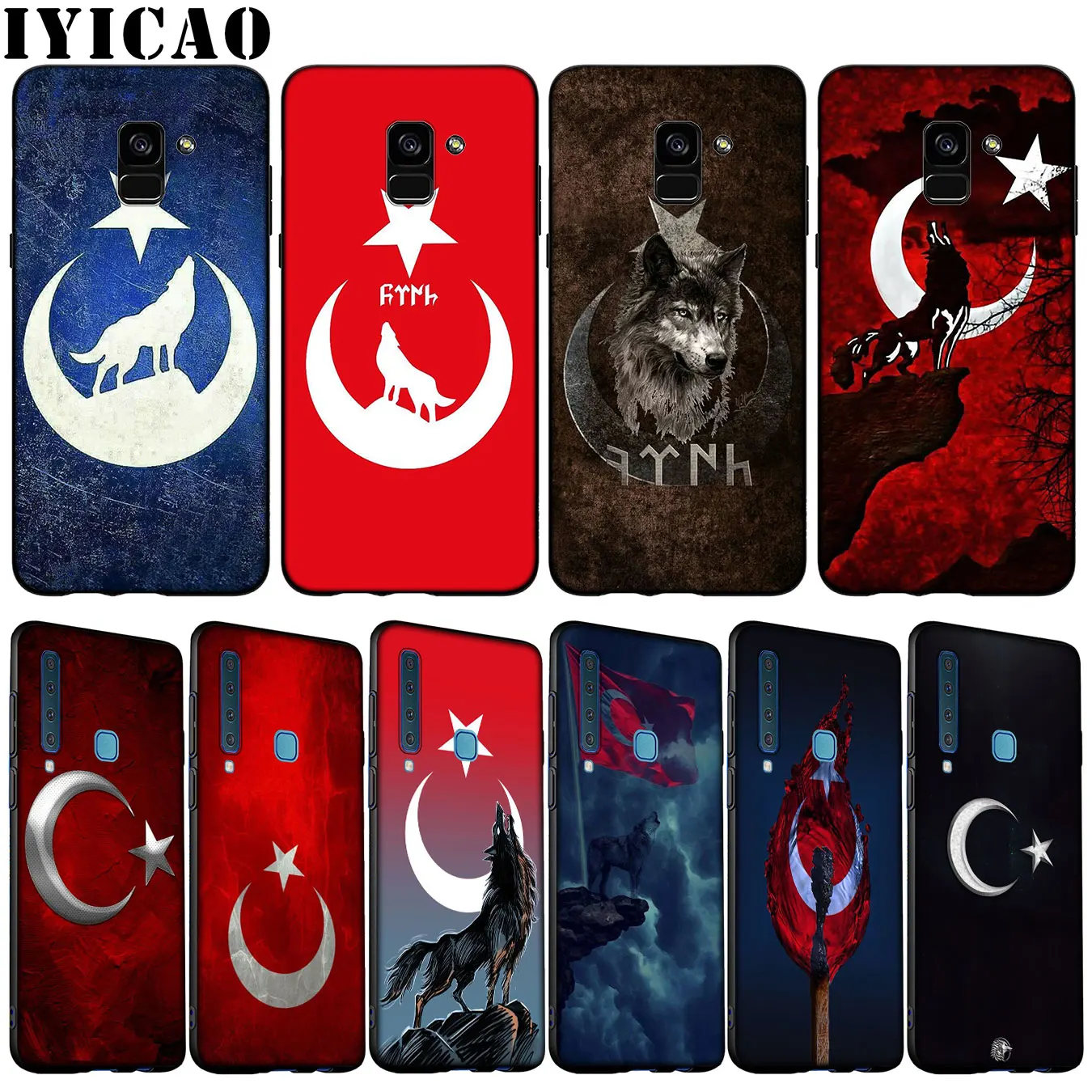 Мягкий чехол для телефона IYICAO Turkey Wolf Samsung Galaxy A51 A71 A81 A91 A41 A21 A11 A01 A2 Core J8 J7 J4 J6 Plus Prime 2018