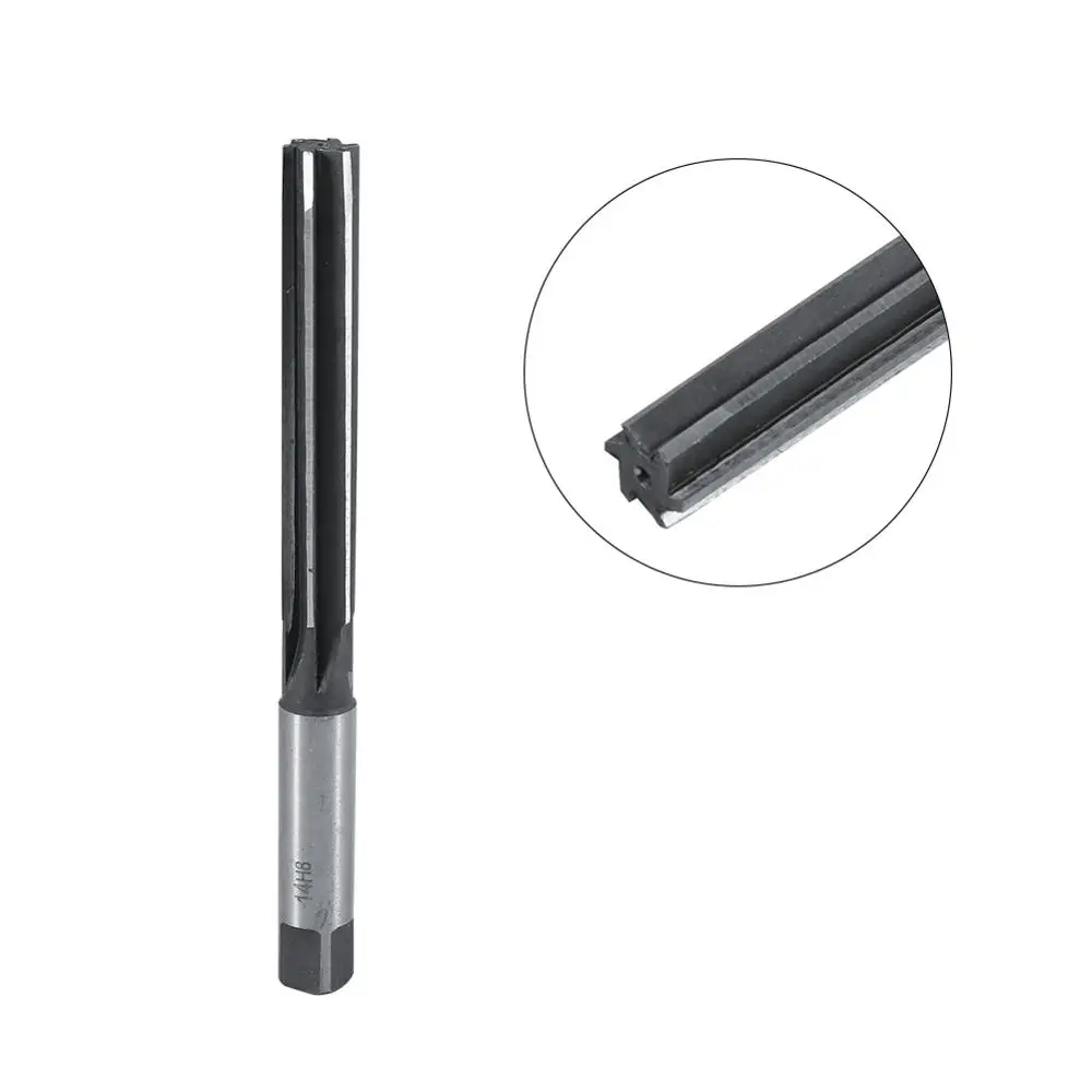 H8 Straight Shank Parallel Reamer HSS Engineering Pipe Drill Chuck Milling Cutter Reamer Tool 1Pcs 3/4/5/6/8/10/12/14/16mm,hand reamer,hss reamer,steel reamer tools