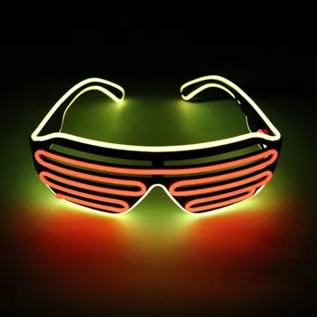 

Colorful USB Light LED Glasses Light Up Glow Eyewear Night Christmas Party Flashing Sunglasses For Adults Kids