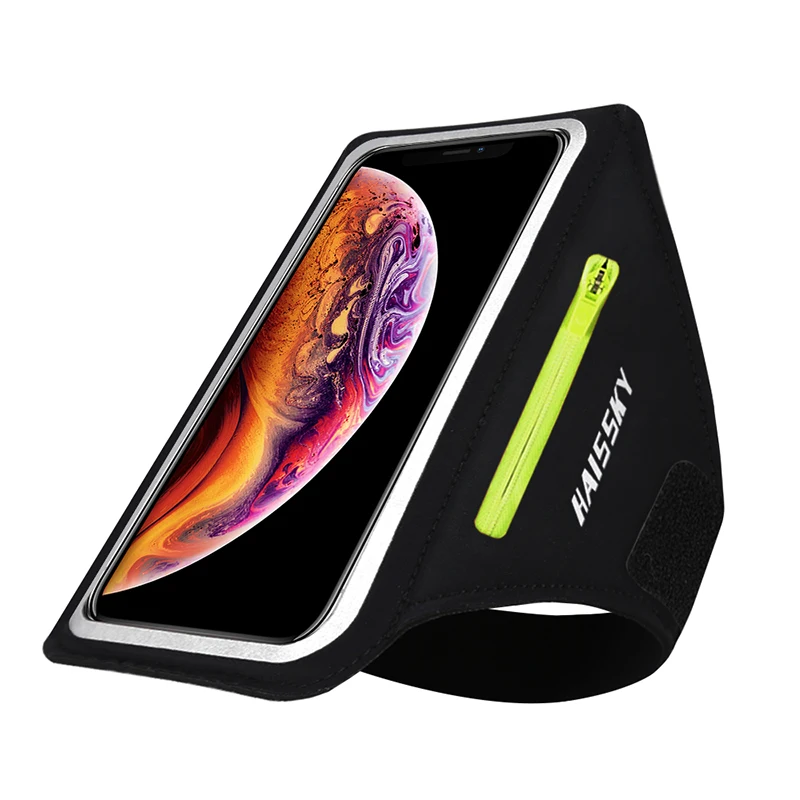 

Running Sport Phone Case on Hand Holder Zipper Earphone Bag Armband For Airpods iPhone 11 Pro X XS Max 8 7 Plus Samsung Arm Band