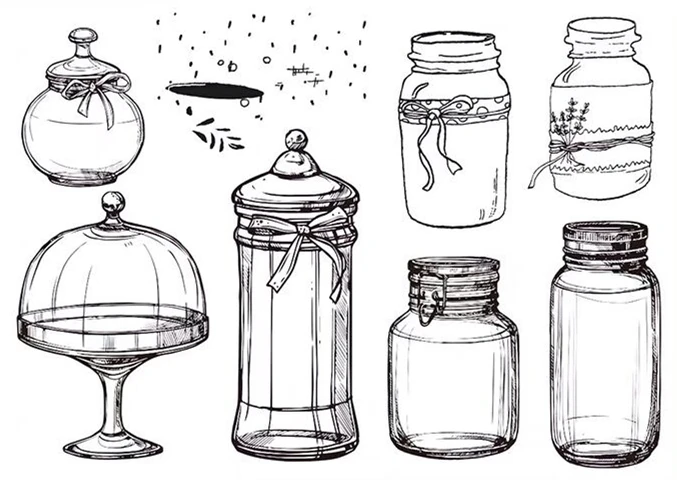 Bottle stamp Clear Stamp for Scrapbooking Transparent Silicone Rubber DIY Photo Album Decor 1012