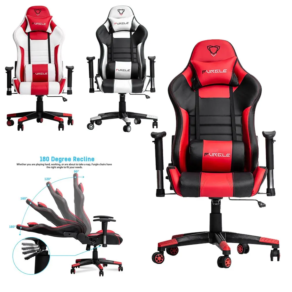 

Fast Shipping Furgle Adjustable Office Chair ergonomic computer armchair Gaming Chair anchor home cafe game competitive seats