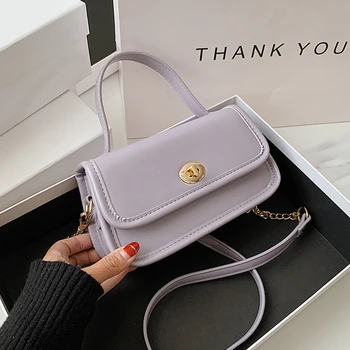 

Elegant Female Solid color Tote bag 2019 Fashion New Quality PU Leather Women's Designer Handbag Lock Shoulder Messenger Bag