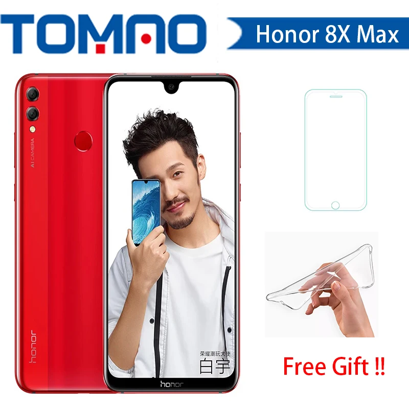 Оригинальный Смартфон HONOR 8X Max 6G globalrom 5000 мАч 7 12 &quotFHD дисплей Snapdragon 636/660 Android 8 1
