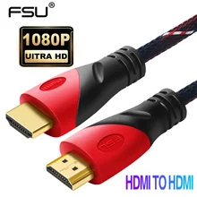 High Speed HDMI Cable Gold Plated Connection Mesh Cable 1080P HDMI to HDMI Digital Cable for TV Computer 1m,3m,5m,8m,10m,15m