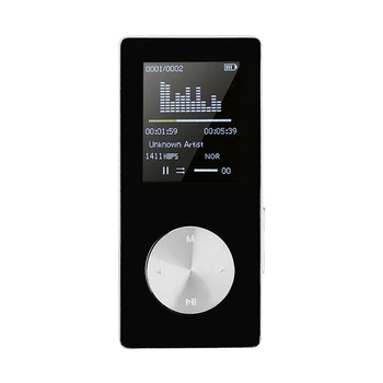 

16G Hifi Lossless Mp3 Player Fm Video E-Book Recorder Clock Function Sports Tf Card 1.8 Inch Tft Screen Music Player Black Plast