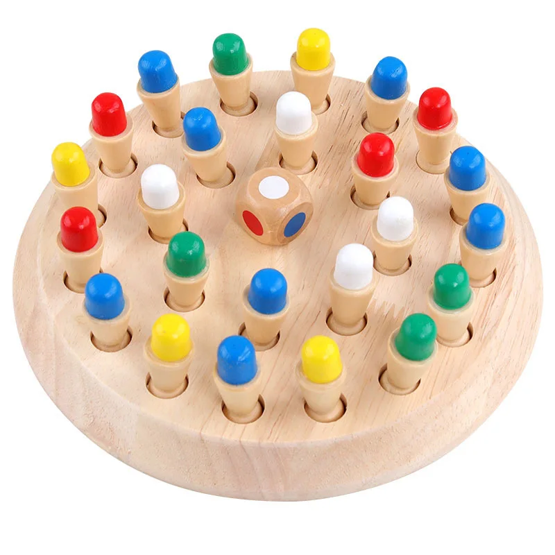 Memory Match Stick шахматы деревянная головоломка для детей игрушка развивающие цветные