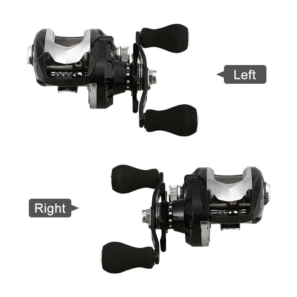 

18+1 Ball Bearings Baitcasting Fishing Reel with 7.2:1 Gear Ratio 12.1LBs Max Drag Carp Fishing Bait Casting Reel