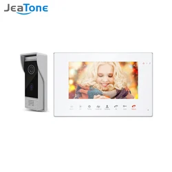 Jeatone – visiophone pour système domestique avec sonnette et caméra, écran AHD de 7 pouces, Vision nocturne à infrarouge, déverrouillage à distance 